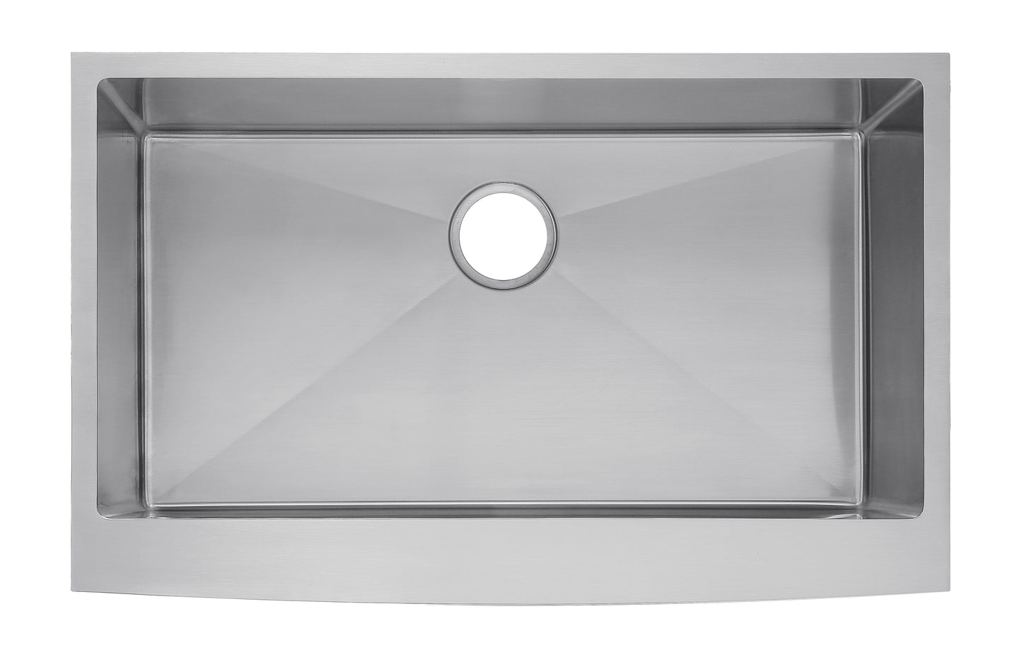 apron front stainless steel kitchen sink handmade thickening modern undermount brushed single bowl