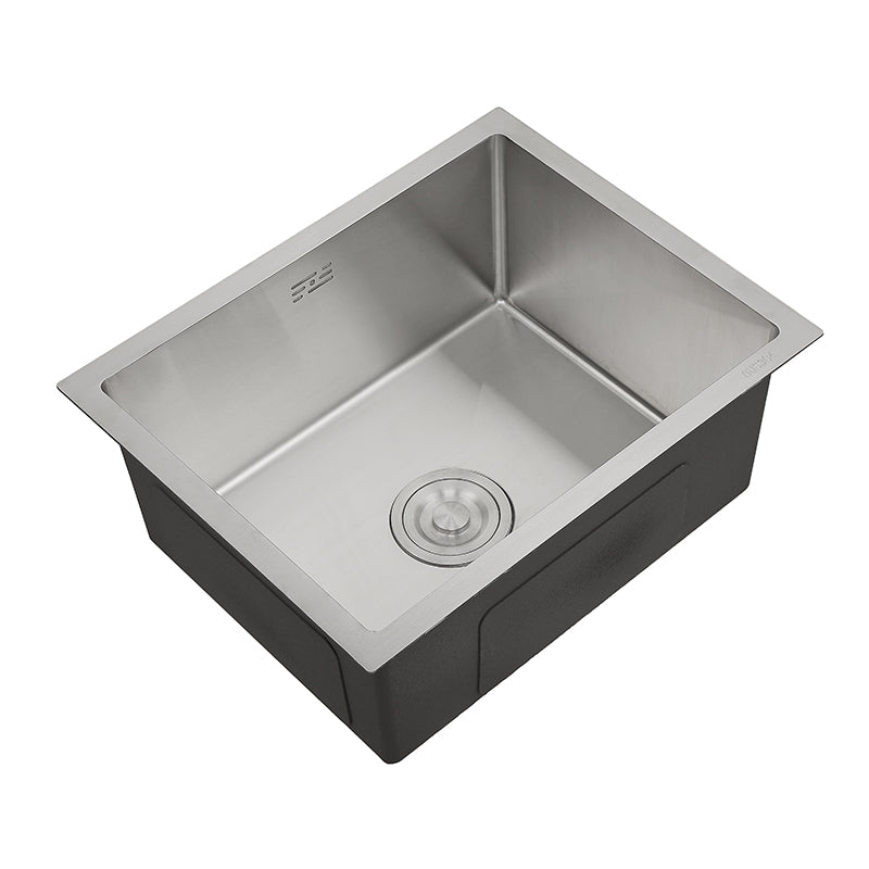 undermount handmade thickening brushed modern single bowl stainless steel kitchen sink