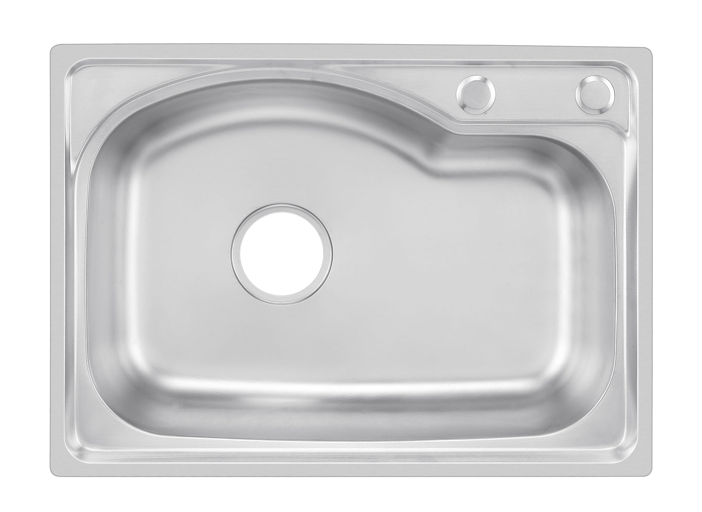 58*42 brushed stretching single bowl pressing sink household modern stainless steel kitchen sink