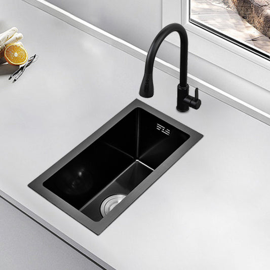 24x44cm undermount nano black thickening handmade modern stainless steel kitchen sink