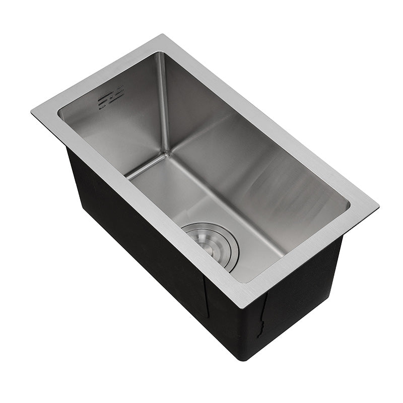 24x44cm undermount brushed handmade thickening modern single bowl stainless steel kitchen sink